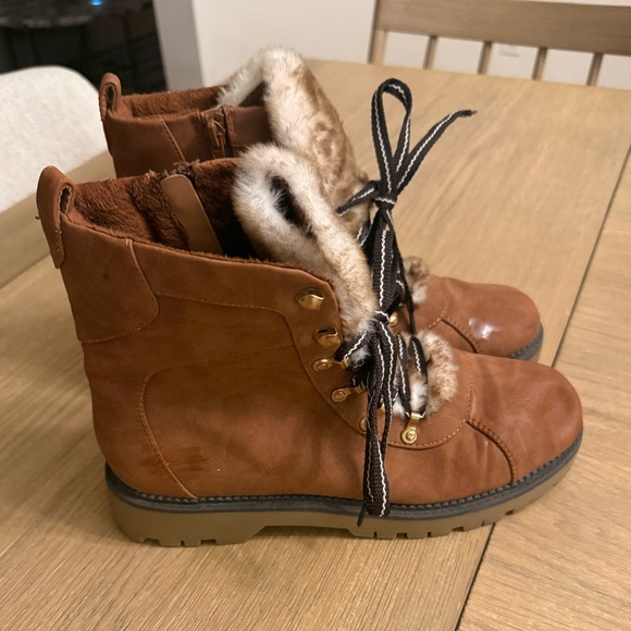 Style & Co. Brown Fur-Lined Boots - Picture 2 of 5